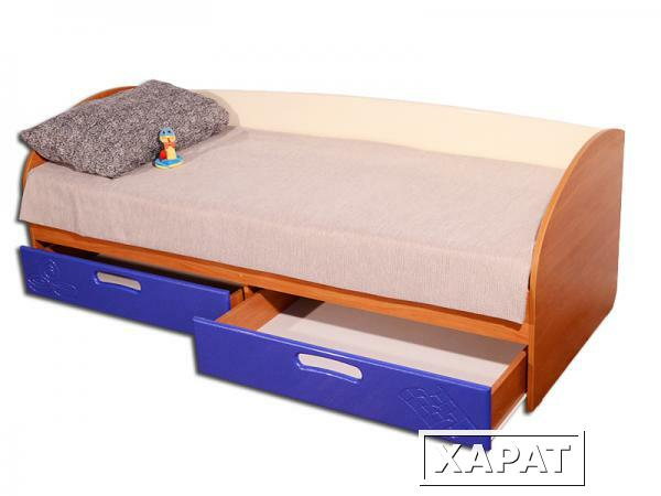 Фото Кровать с ящиками детская "Макс-2 тачки"