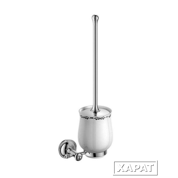 Фото Sapho Astor 1325-08 Ершик ASTOR для унитаза, настенный, с керамической чашей, хром