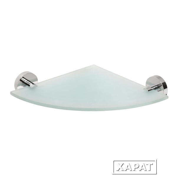 Фото Sapho X-Round XR603 Полка X-ROUND стеклянная угловая 250x250 мм