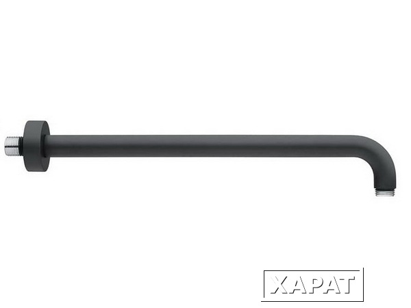 Фото Держатель верхнего душа настенный L350 мм Giulini черный матовый F1751-35NO