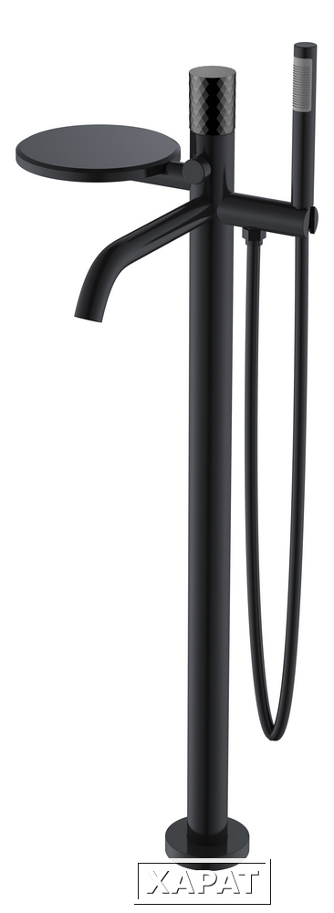 Фото Boheme Stick 129-BB Смеситель напольный BLACK DIAMOND BLACK