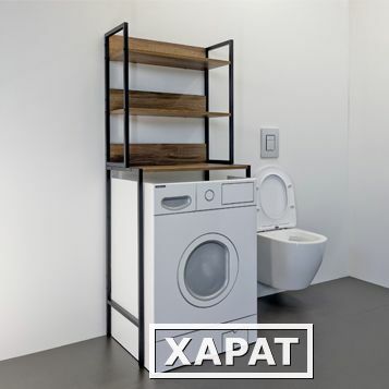 Фото Стеллаж для стиральной машины Comforty дуб тёмно-коричневый