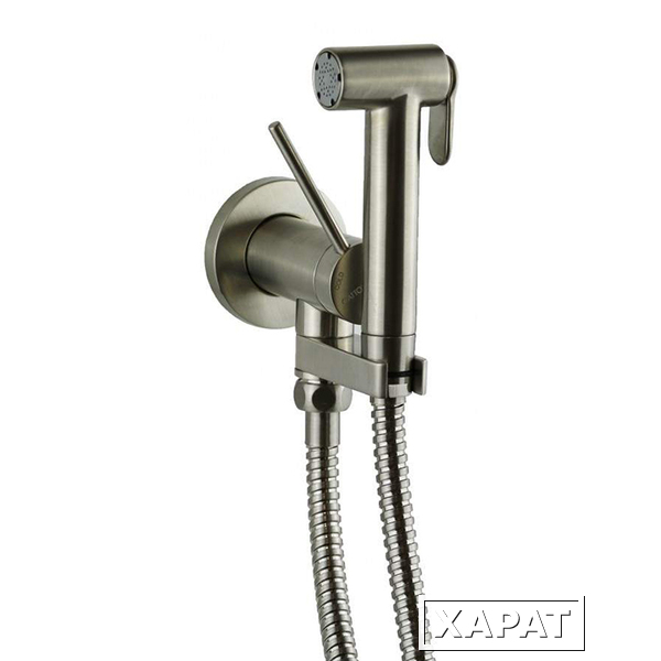 Фото Gattoni Набор Гигиенический душ со встроенным смесителем, цвет: никель шлифованный