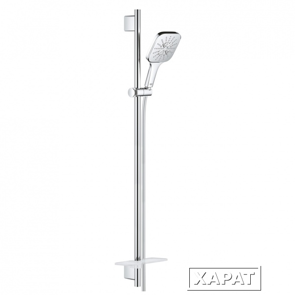 Фото Душевой гарнитур Grohe Rainshower SmartActive 130 Cube, 26587000, хром