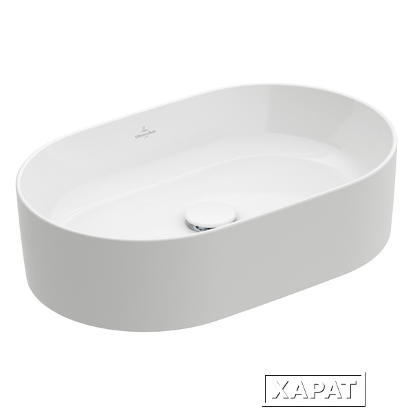 Фото Villeroy Boch Collaro 4A1956RW Раковина накладная для ванной комнаты 560x360 мм ceramicplus (белый к