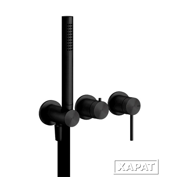 Фото Встраиваемый смеситель Gessi 316 54039#707 brushed black metal pvd