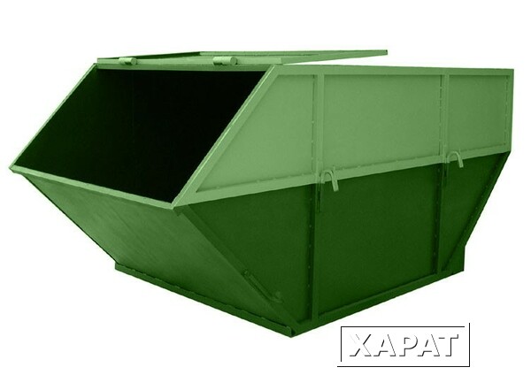 Фото Бункер для мусора с крышкой 8 м3 (Закрытый) (Дно 3 мм, стенки 2 мм)