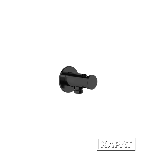 Фото Шланговое подсоединение с держателем для ручной лейки Gessi Anello (63461/299) черный матовый