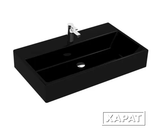 Фото Раковина Villeroy & Boch Memento 51338GS0 80 см Glossy Black