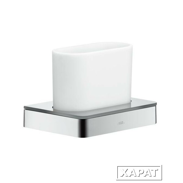 Фото Hansgrohe Axor Universal 42834000 Стакан для зубных щеток (хром/белый)