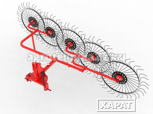 Фото Грабли сеноворошилки ГВК-5К с регулируемым углом атаки