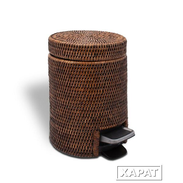 Фото Корзина для белья Decor Walther Basket TE (0939492) с педалью, ротанг темный