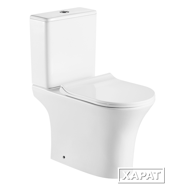 Фото Унитаз-компакт Azario FRETTA ROUND (AZ-1038A) Белый