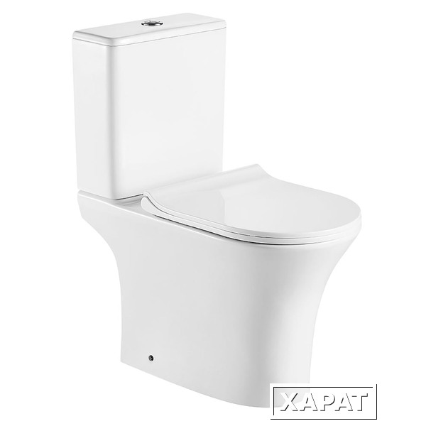 Фото Унитаз-компакт Azario FRETTA ROUND (AZ-7121-G) Белый