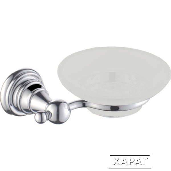 Фото Sapho Diamond 1317-02 Мыльница DIAMOND стеклянная, настенная, хром