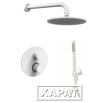 Фото Комплект для душа Paffoni LIGHT (KITLIQ018BO) белый матовый