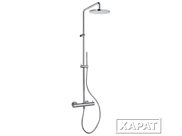 Фото Душевая стойка с термост Mamoli Shower Systems 382708220021 смесителем верхним и ручным душем, Хром