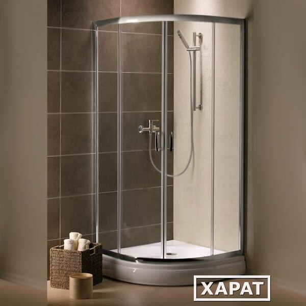 Фото Душевой уголок Radaway Premium Plus A 1900 80x80 профиль Хром стекло Фабрик 30413-01-06N