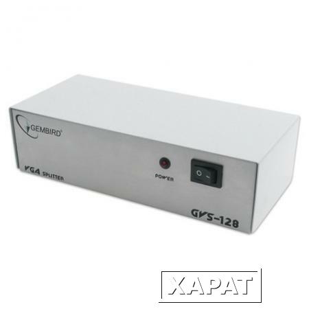 Фото Разветвитель видеосигнала VGA GEMBIRD,15F/15F, 1 ПК на 8 мониторов, каскадируемый, GVS128