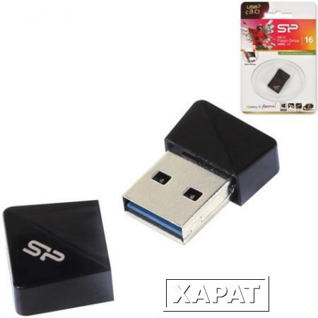 Фото Флэш-диск 16 GB, SILICON POWER J08, USB 3.0, черный