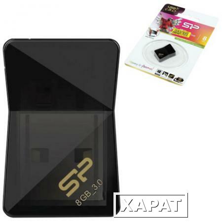 Фото Флэш-диск 8 GB, SILICON POWER J08, USB 3.0, черный