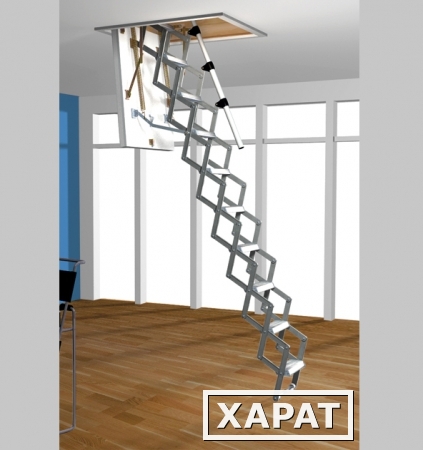 Фото Чердачная алюминиевая лестница ROTO Mini 60х112х275мм, в Белгороде!