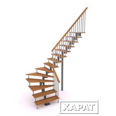Фото Модульная лестница с поворотом на 90