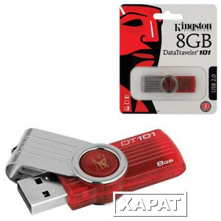 Фото Флэш-диск 8 GB, KINGSTON DataTraveler DT101G2, USB 2.0, красный