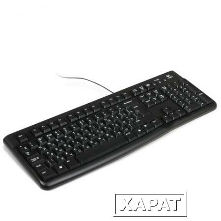 Фото Клавиатура проводная LOGITECH K120, USB, 104 клавиши, черная