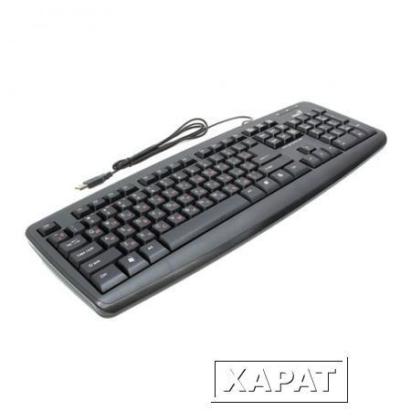 Фото Клавиатура проводная GENIUS KB-110, USB, 104 клавиши, черная