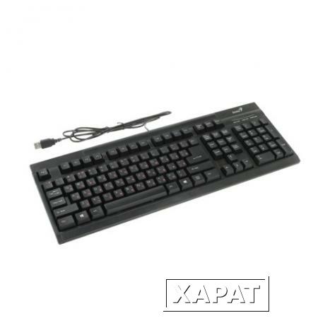 Фото Клавиатура проводная GENIUS KB-125, USB, 104 клавиши, черная