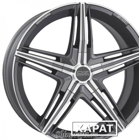 Фото OZ Racing David 7.5x17/5x110 D75 ET38 Matt Graphite Diamond Cut Matt Graphite Diamond Cut