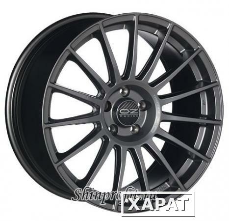 Фото OZ Racing Superturismo LM 7.5x17/5x114.3 D75 ET45 Matt Graphite + Silver Letters