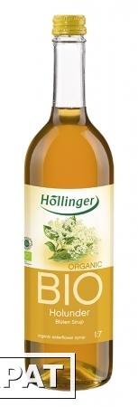 Фото Натуральный сироп из бузины Hollinger Elderflower Syrup, 700 мл