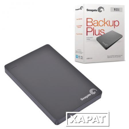 Фото Диск жесткий внешний SEAGATE Original BackUp Plus Portable Drive 1 Tb, 2.5", USB 3.0, серый