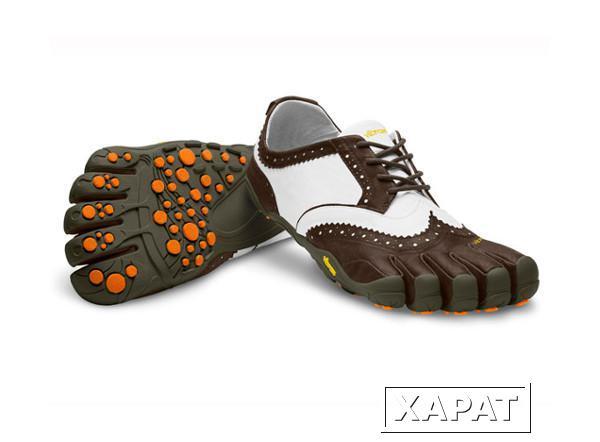 Фото VIBRAM Мокасины FIVEFINGERS V-CLASSIC LR M (40, 2901 Коричневый/Белый/Оранжевый, ,)