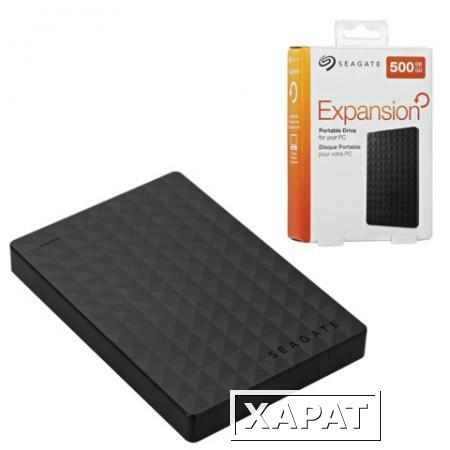 Фото Диск жесткий внешний SEAGATE Expansion, 500 GB, 2,5", USB 3.0, черный