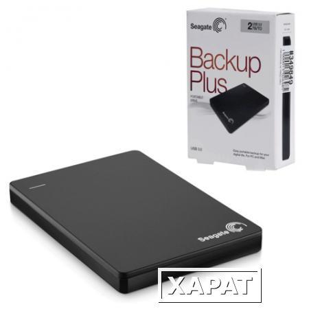 Фото Диск жесткий внешний SEAGATE Original BackUp Plus Portable Drive 2 Tb, 2.5", USB 3.0, черный