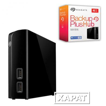 Фото Диск жесткий внешний SEAGATE Backup Plus Hub, 4 Tb, 3,5", USB 3.0, черный