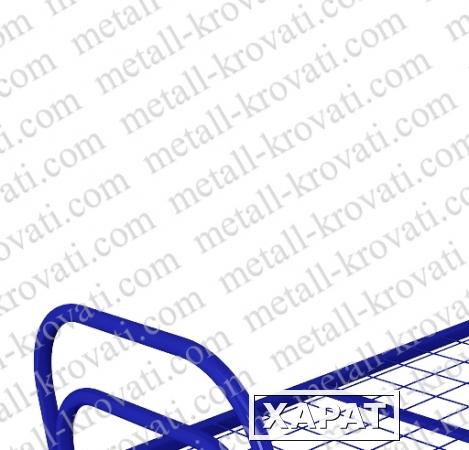 Фото Manufacturer Кровать металлическая одноярусная усиленная, сетка прокатная пружина "КС7-У7"