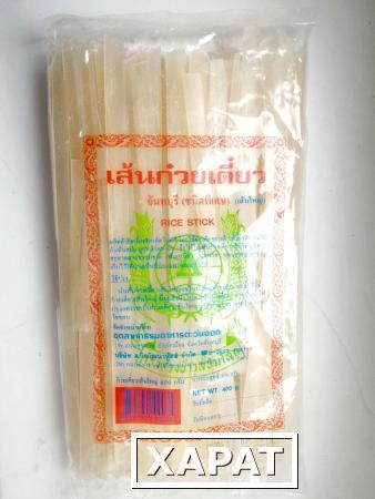 Фото Тайская рисовая лапша широкая 400г