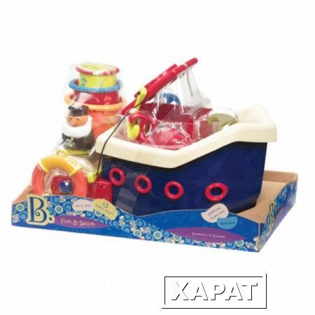 Фото Кораблик с игрушками для ванны (68607b)
