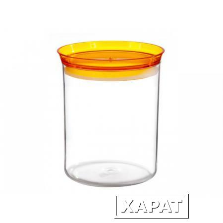 Фото Баночка для сыпучих продуктов Alt (Альт), оранжевый полупрозрачный, BEROSSI (Литраж 1 л) (ИК04918000)