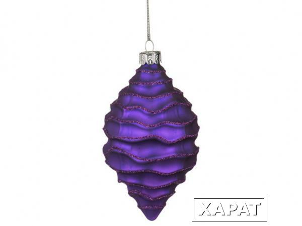 Фото Декоративное изделие шар стеклянный 7*13 см. цвет: фиолетовый Dalian Hantai (862-082)