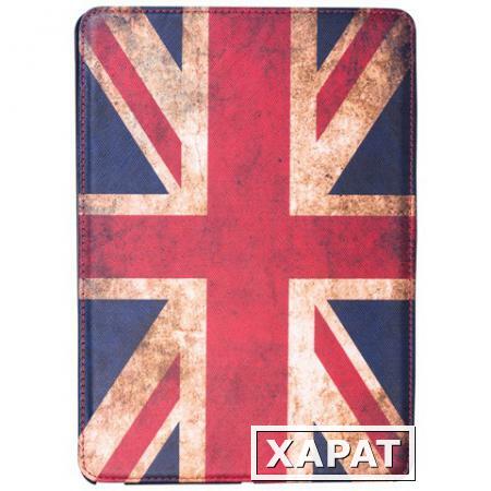Фото Чехол-обложка для планшетного ПК iPad Air SONNEN, кожзаменитель, подставка, цветная печать, флаг