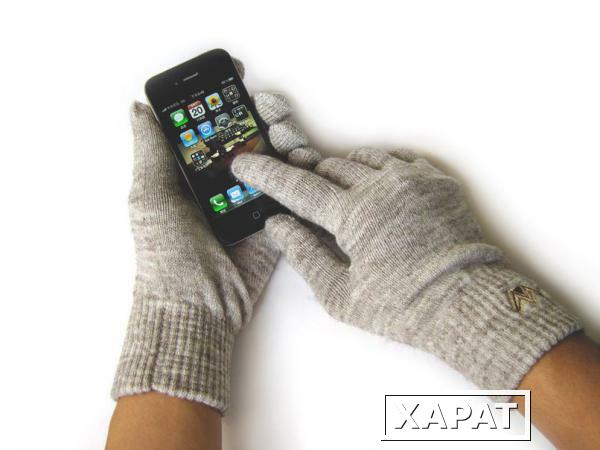 Фото Weskent Перчатки Weskent Gloves Camel Melange с токопроводящей нитью для iPhone/iPad/iPod
