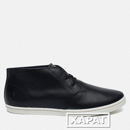 Фото Fred Perry Byron Mid Leather Black/White