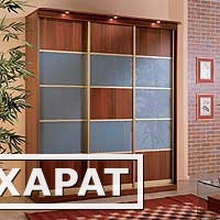 Фото 3-х дверный шкаф-купе Аристей (ARISTEY) с комбинированными дверями.