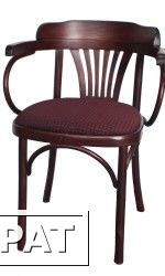 Фото Деревянное Венское кресло "Классик" с мягким сидением.