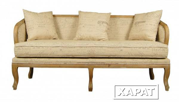 Фото Мягкий диван с росписью и 3 подушками CH-866-OAK-BP-ET